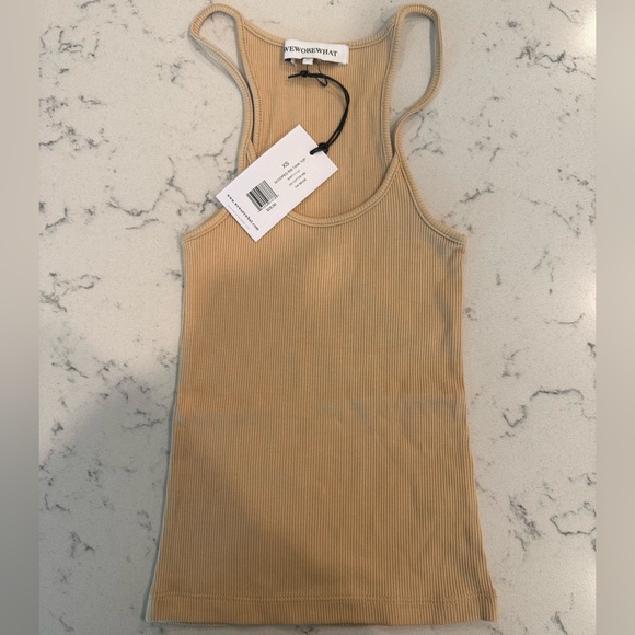 WeWoreWhat Tops - WeWoreWhat Scooped Rib Tank Top